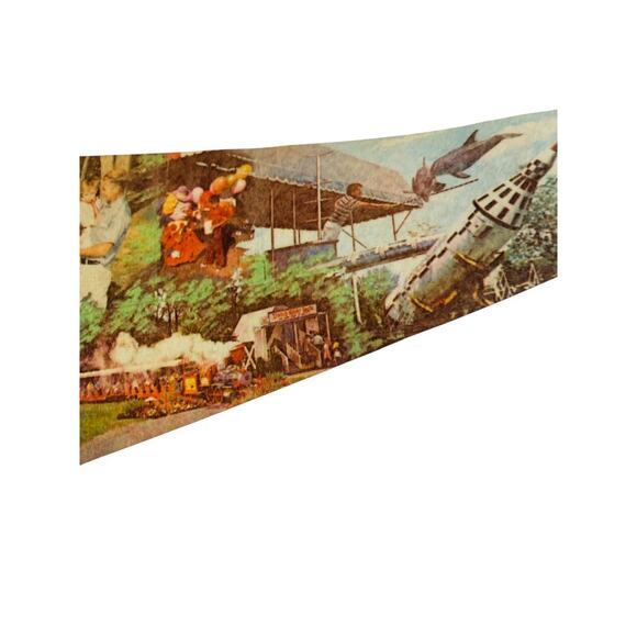 Vintage 29.5 Inch Dutch Wonderland Pennant Souvenir Felt Flag Lancaster PA - Picture 5 of 11